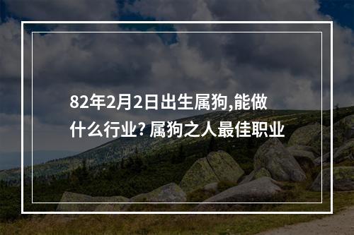 82年2月2日出生属狗,能做什么行业? 属狗之人最佳职业