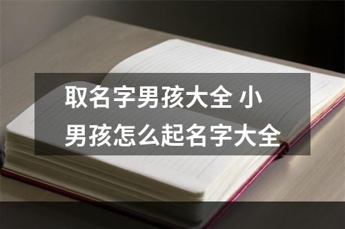 取名字男孩大全 小男孩怎么起名字大全