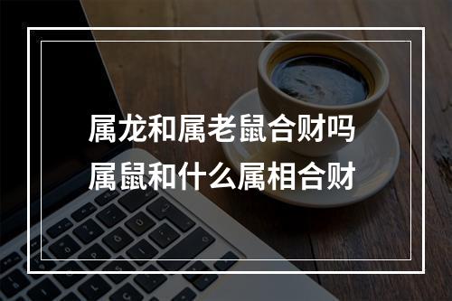 属龙和属老鼠合财吗 属鼠和什么属相合财