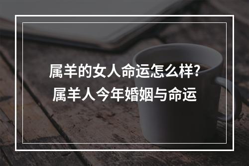 属羊的女人命运怎么样? 属羊人今年婚姻与命运