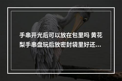 手串开光后可以放在包里吗 黄花梨手串盘玩后放密封袋里好还是自然放好