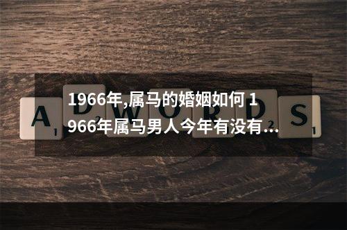 1966年,属马的婚姻如何 1966年属马男人今年有没有婚姻