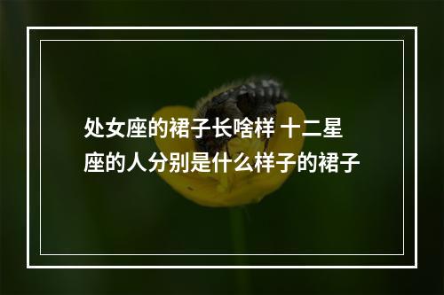 处女座的裙子长啥样 十二星座的人分别是什么样子的裙子
