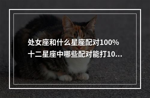 处女座和什么星座配对100% 十二星座中哪些配对能打100分