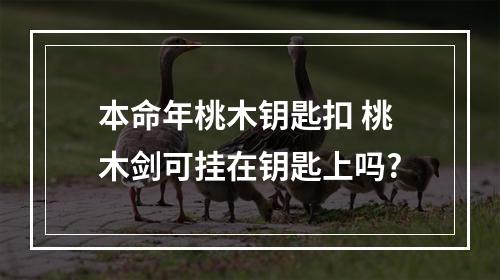 本命年桃木钥匙扣 桃木剑可挂在钥匙上吗?