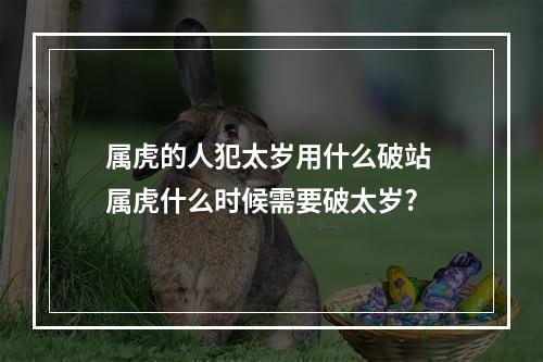 属虎的人犯太岁用什么破站 属虎什么时候需要破太岁?