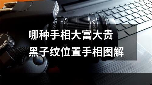 哪种手相大富大贵 黑子纹位置手相图解