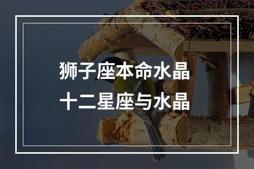 狮子座本命水晶 十二星座与水晶