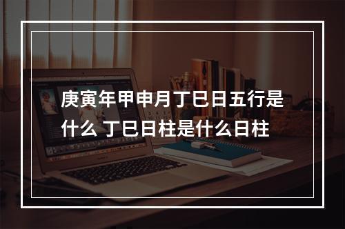 庚寅年甲申月丁巳日五行是什么 丁巳日柱是什么日柱