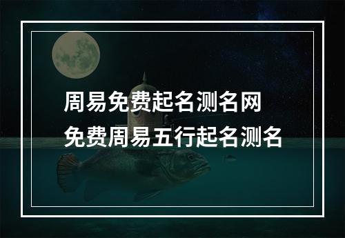 周易免费起名测名网 免费周易五行起名测名