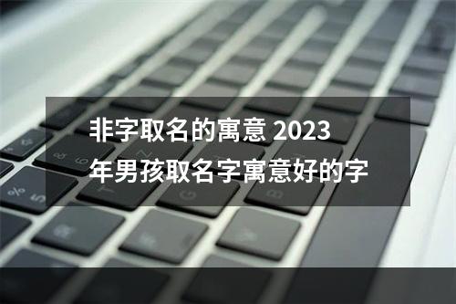 非字取名的寓意 2023年男孩取名字寓意好的字