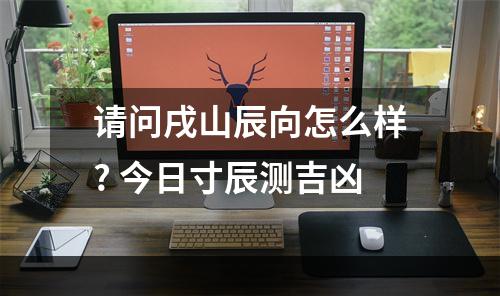 请问戌山辰向怎么样? 今日寸辰测吉凶