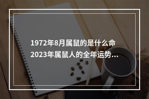 1972年8月属鼠的是什么命 2023年属鼠人的全年运势怎么样?