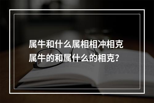 属牛和什么属相相冲相克 属牛的和属什么的相克？
