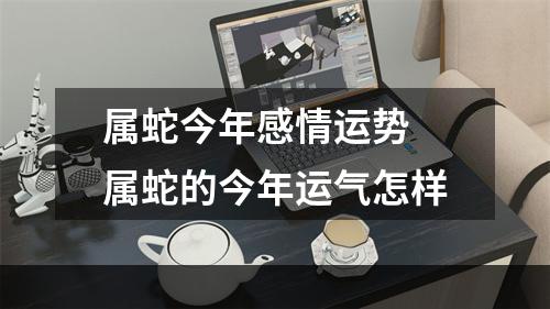 属蛇今年感情运势 属蛇的今年运气怎样