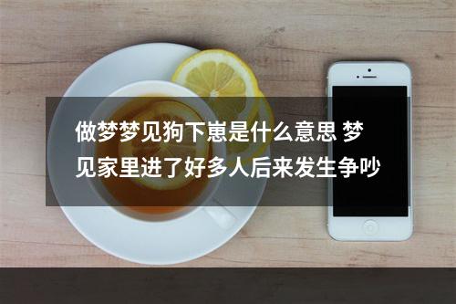 做梦梦见狗下崽是什么意思 梦见家里进了好多人后来发生争吵