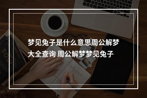 梦见兔子是什么意思周公解梦大全查询 周公解梦梦见兔子