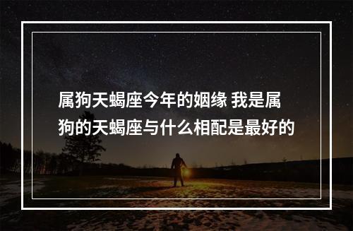 属狗天蝎座今年的姻缘 我是属狗的天蝎座与什么相配是最好的
