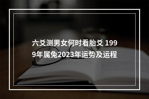 六爻测男女何时看胎爻 1999年属兔2023年运势及运程