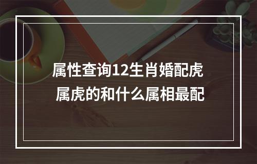 属性查询12生肖婚配虎 属虎的和什么属相最配