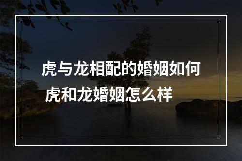 虎与龙相配的婚姻如何 虎和龙婚姻怎么样