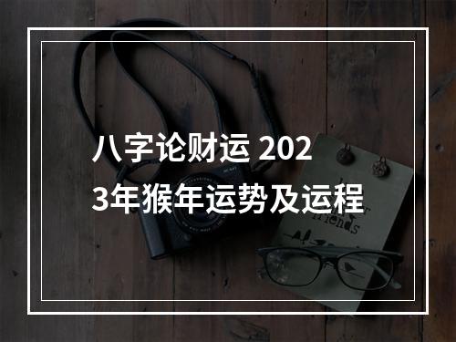 八字论财运 2023年猴年运势及运程