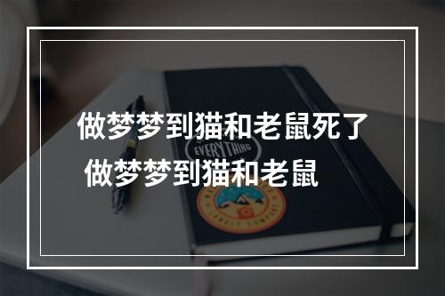 做梦梦到猫和老鼠死了 做梦梦到猫和老鼠