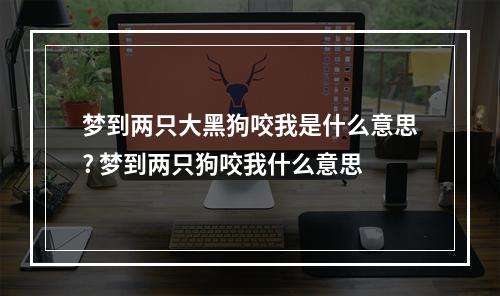 梦到两只大黑狗咬我是什么意思? 梦到两只狗咬我什么意思