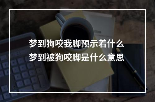 梦到狗咬我脚预示着什么 梦到被狗咬脚是什么意思