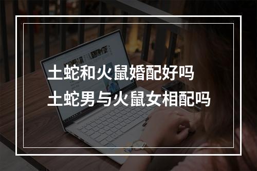 土蛇和火鼠婚配好吗 土蛇男与火鼠女相配吗