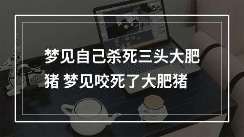 梦见自己杀死三头大肥猪 梦见咬死了大肥猪