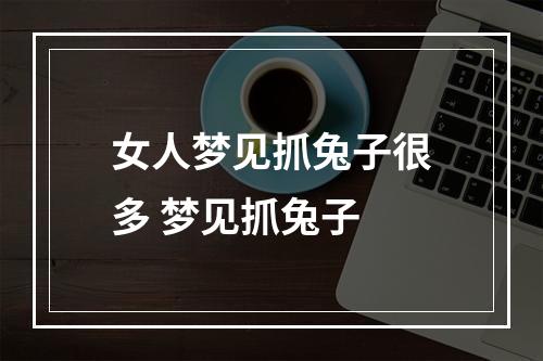 女人梦见抓兔子很多 梦见抓兔子