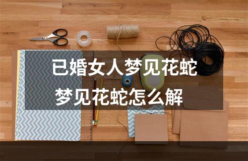 已婚女人梦见花蛇 梦见花蛇怎么解