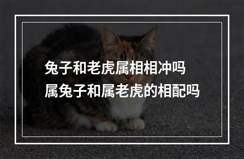兔子和老虎属相相冲吗 属兔子和属老虎的相配吗