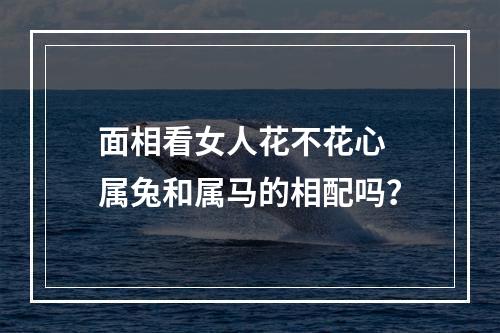 面相看女人花不花心 属兔和属马的相配吗？