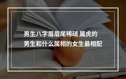 男生八字眉眉尾稀疏 属虎的男生和什么属相的女生最相配