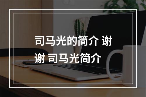司马光的简介 谢谢 司马光简介