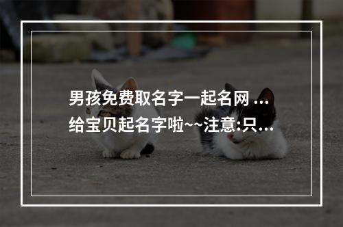 男孩免费取名字一起名网 ...给宝贝起名字啦~~注意:只要免费的起名网站啦!