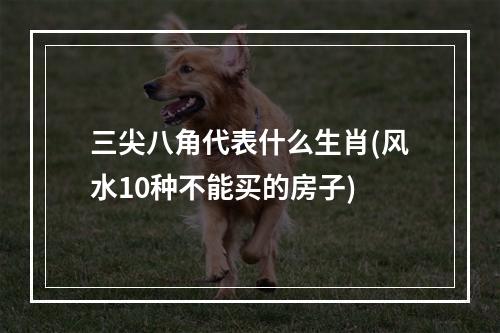 三尖八角代表什么生肖(风水10种不能买的房子)