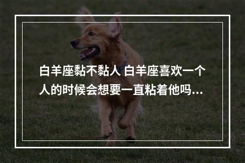 白羊座黏不黏人 白羊座喜欢一个人的时候会想要一直粘着他吗?