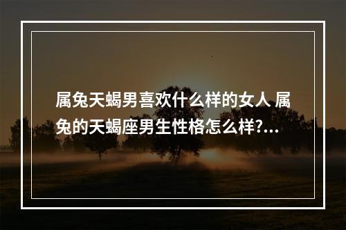 属兔天蝎男喜欢什么样的女人 属兔的天蝎座男生性格怎么样?喜欢怎么样的女生啊?