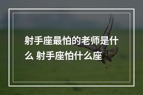 射手座最怕的老师是什么 射手座怕什么座