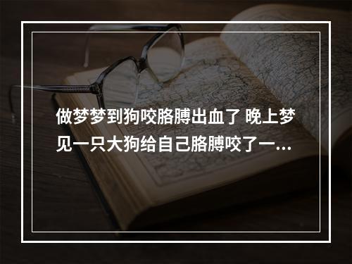 做梦梦到狗咬胳膊出血了 晚上梦见一只大狗给自己胳膊咬了一个大口子是什么意思?