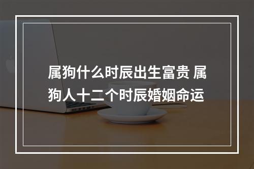 属狗什么时辰出生富贵 属狗人十二个时辰婚姻命运