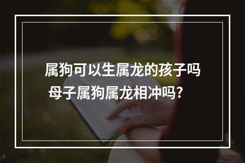 属狗可以生属龙的孩子吗 母子属狗属龙相冲吗?