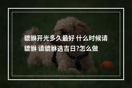 貔貅开光多久最好 什么时候请貔貅 请貔貅选吉日?怎么做