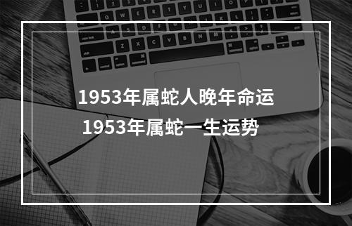 1953年属蛇人晚年命运 1953年属蛇一生运势