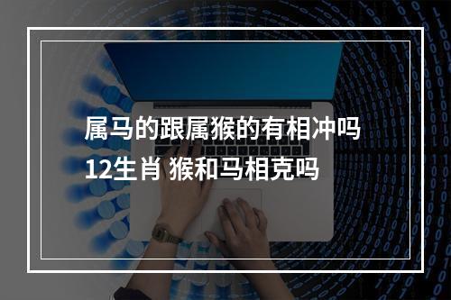 属马的跟属猴的有相冲吗 12生肖 猴和马相克吗