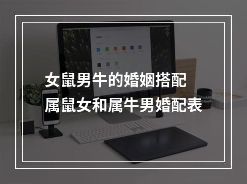 女鼠男牛的婚姻搭配 属鼠女和属牛男婚配表