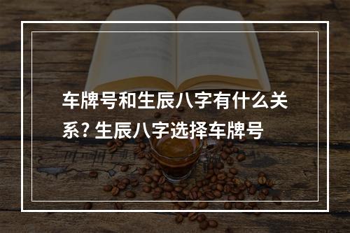 车牌号和生辰八字有什么关系? 生辰八字选择车牌号